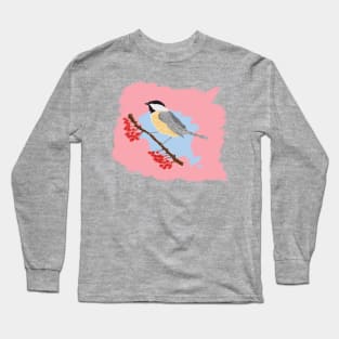 Black-Capped Chickadee Long Sleeve T-Shirt